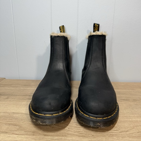 Dr Martens 2976 Leonore Boots Womens sz 8 DMs Docs Faux Fur Lined Winter Warm - Picture 2 of 8